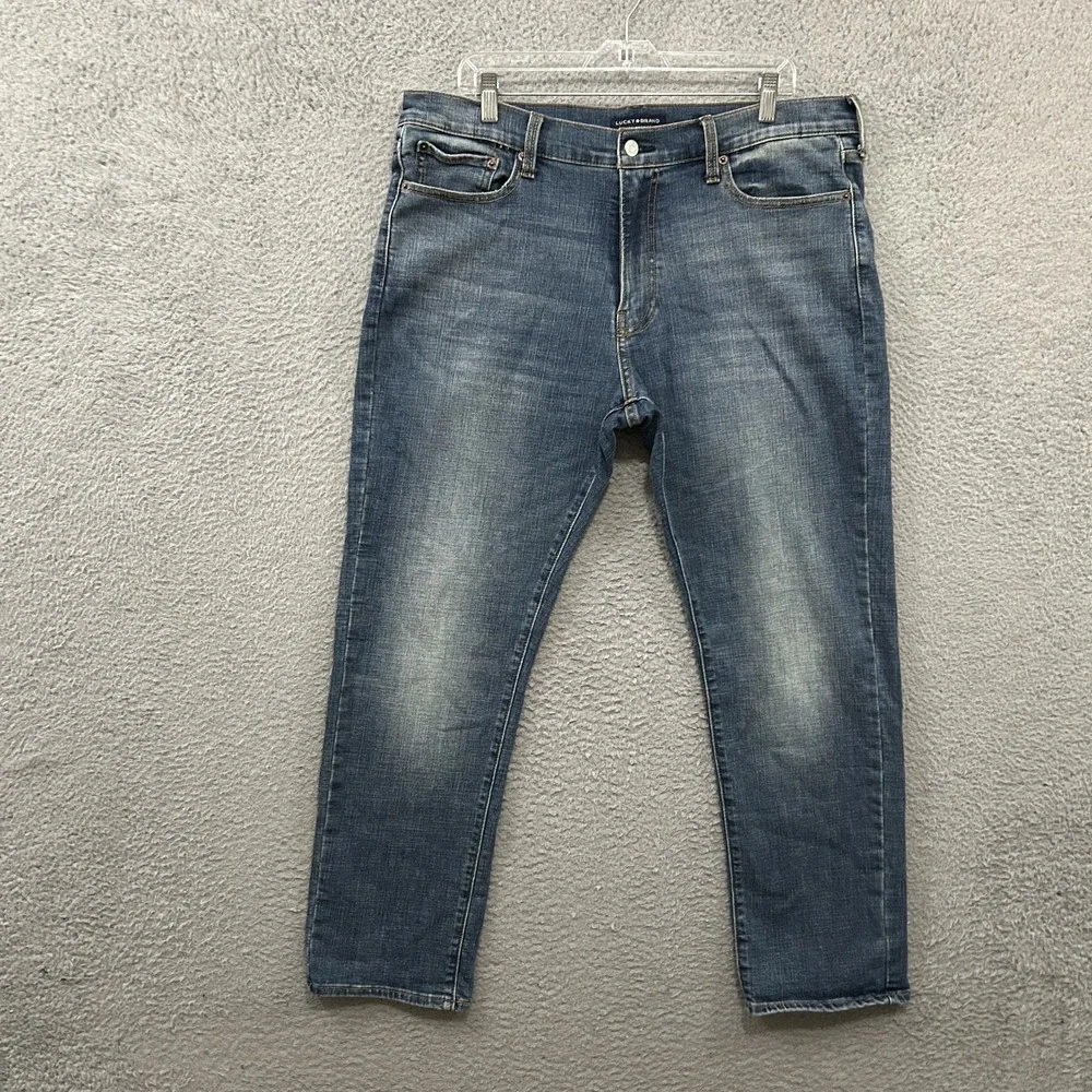 Lucky Brand Jeans Mens 36x30 Blue Denim 410 Athletic Slim Medium Wash Stretch